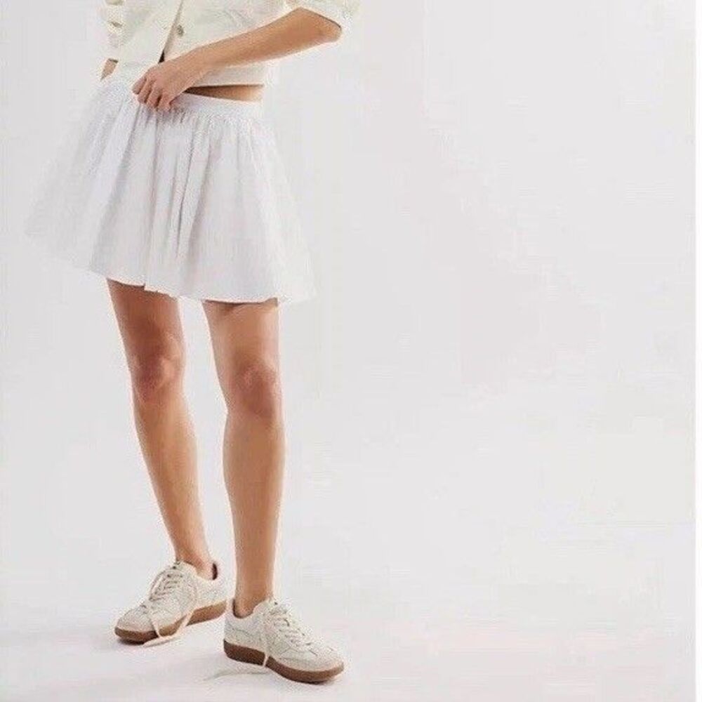 Free People Gaia Pocket Skirt In Optic White Boho Summer Size XS ob1926739